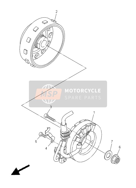 Yamaha WR250X 2012 Générateur pour un 2012 Yamaha WR250X