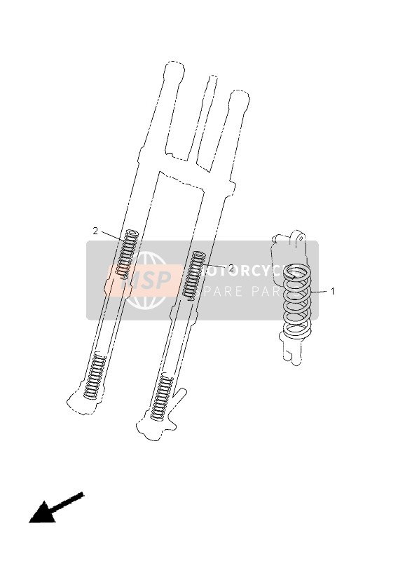 Yamaha YZ250F 2012 ALTERNATIV FÜR CHASSIS für ein 2012 Yamaha YZ250F