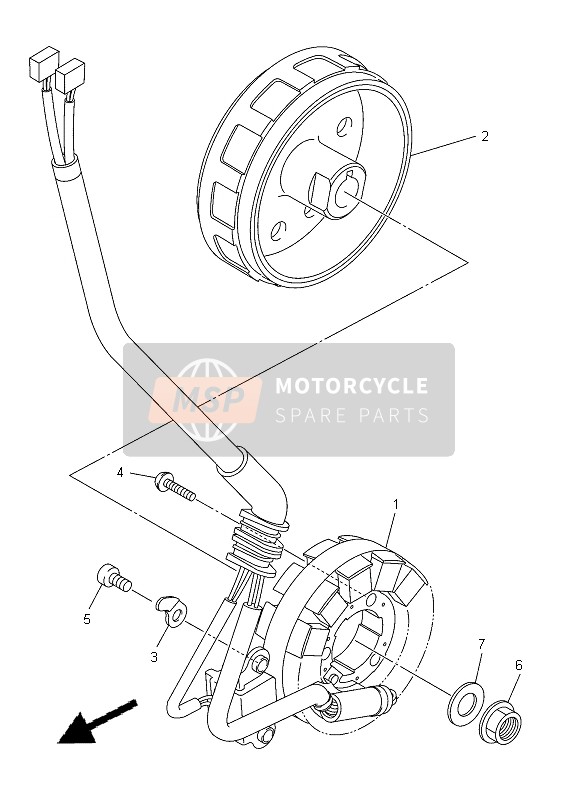 Yamaha YZ450F 2012 Generator for a 2012 Yamaha YZ450F