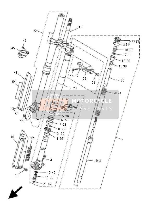 4EW2331EL100, Kabelgeleider, Yamaha, 2