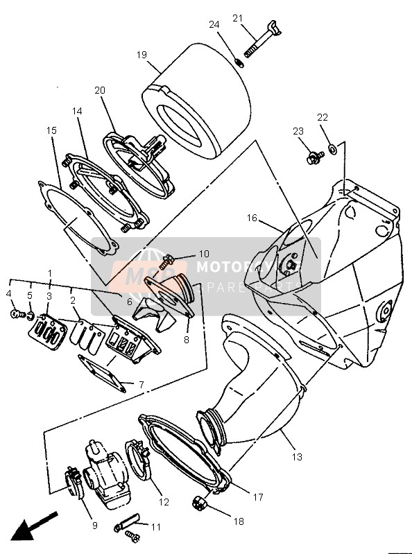 Yamaha YZ250LC 1995 Consumo para un 1995 Yamaha YZ250LC