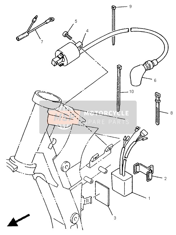 4MX823100100, Ignition Coil Assy, Yamaha, 4