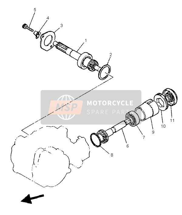 Yamaha PW50 1996 Transmission for a 1996 Yamaha PW50