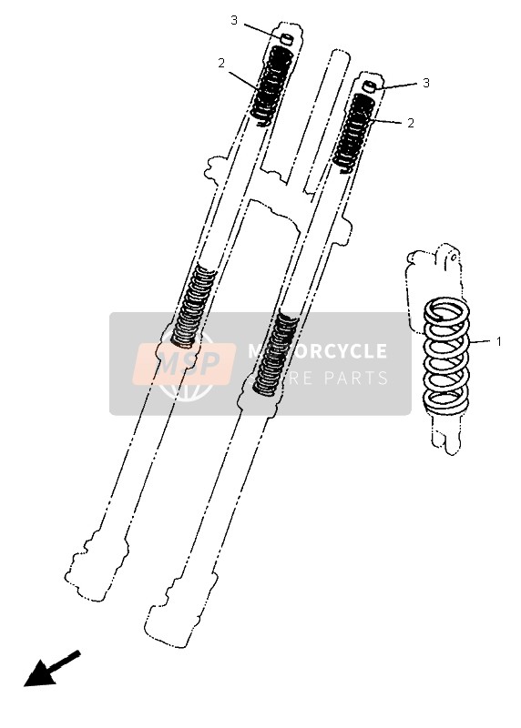 Yamaha WR250Z 1996 Alternate (Chassis) for a 1996 Yamaha WR250Z