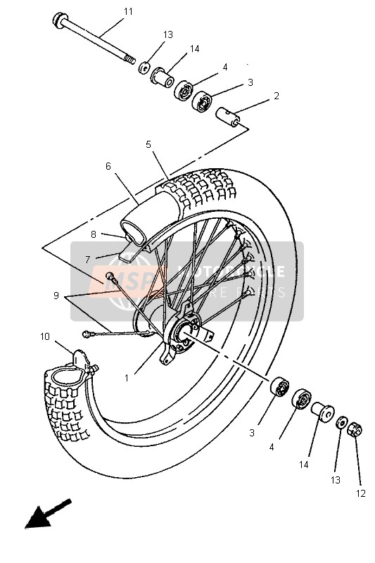 Roue avant