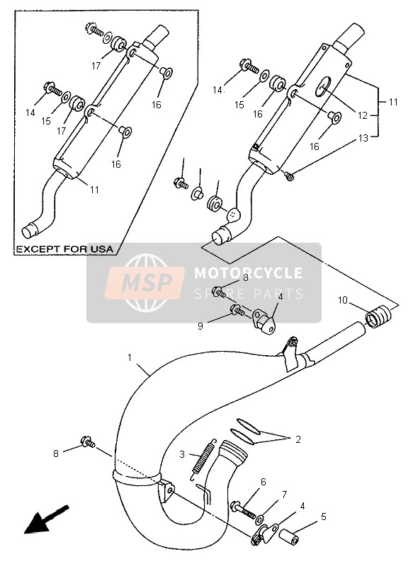 4JY146150000, Joint D'Echappement, Yamaha, 0