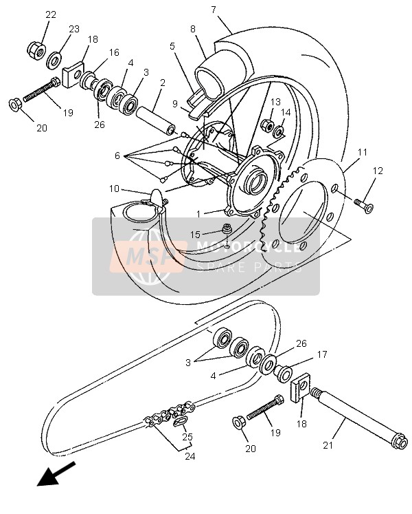 9Y5819211100, Chain, Yamaha, 0