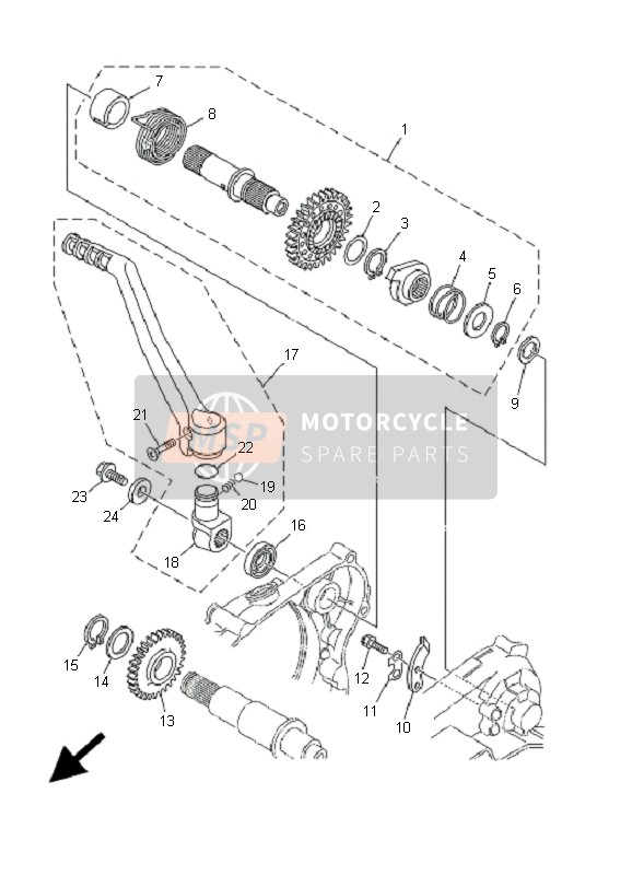 4EW156200200, Trap Kruk Assy, Yamaha, 2