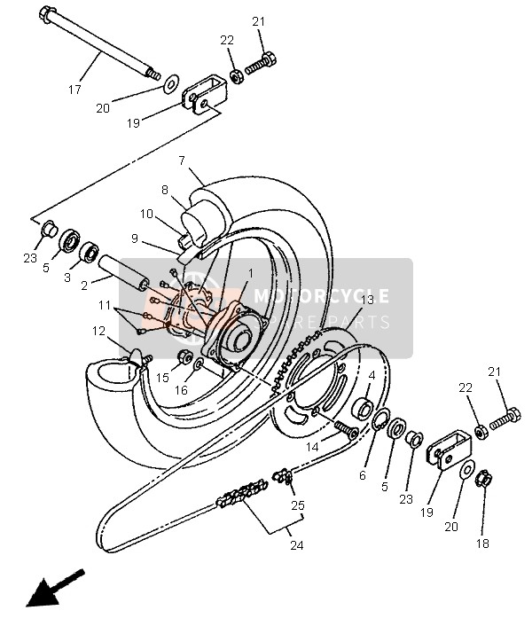 Roue arrière