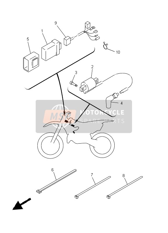 4XM855400100, C.D.I. Unit Assy, Yamaha, 0