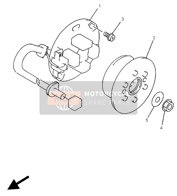 Yamaha YZ250 1997 Generator for a 1997 Yamaha YZ250