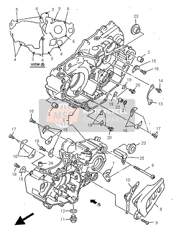 Yamaha WR400F 1998 Carter per un 1998 Yamaha WR400F