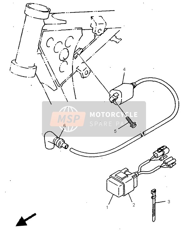 Yamaha YZ80LW 1998 ELEKTRISCH 1 für ein 1998 Yamaha YZ80LW