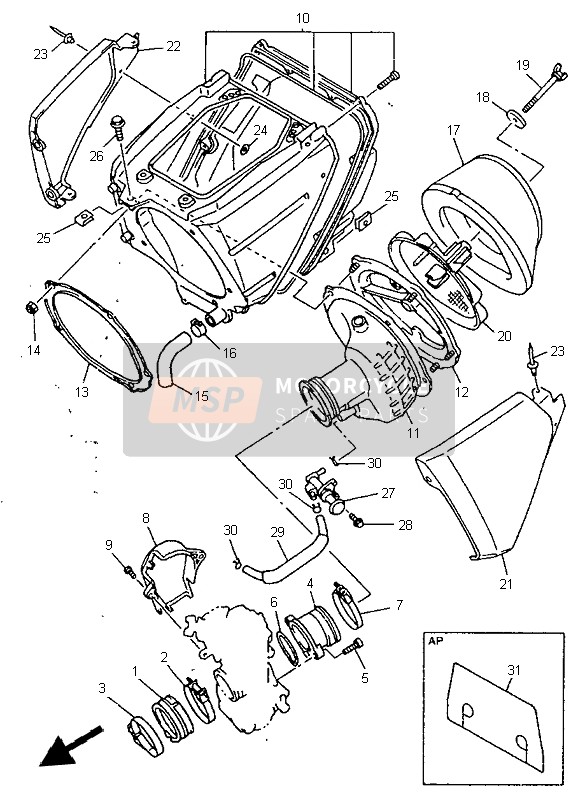 Yamaha YZ400F 1998 Consumo para un 1998 Yamaha YZ400F