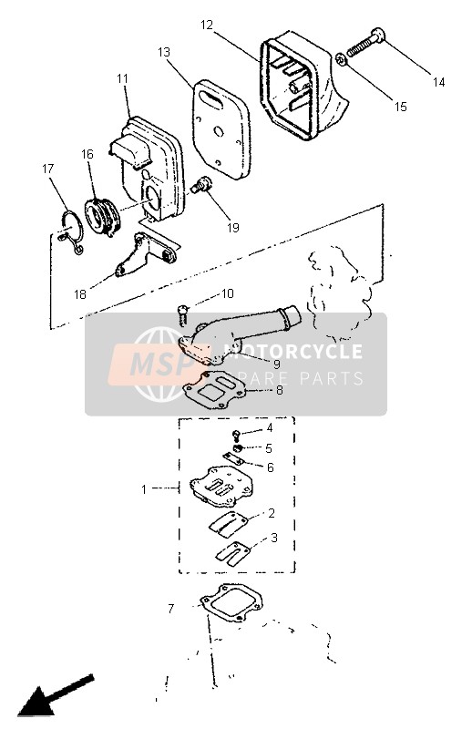 Yamaha PW50 1999 Intake for a 1999 Yamaha PW50