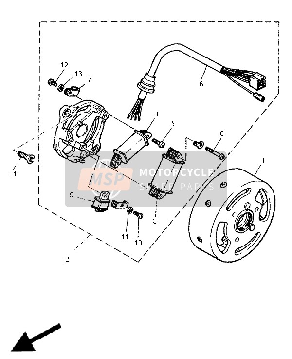 Yamaha PW50 1999 Generator for a 1999 Yamaha PW50