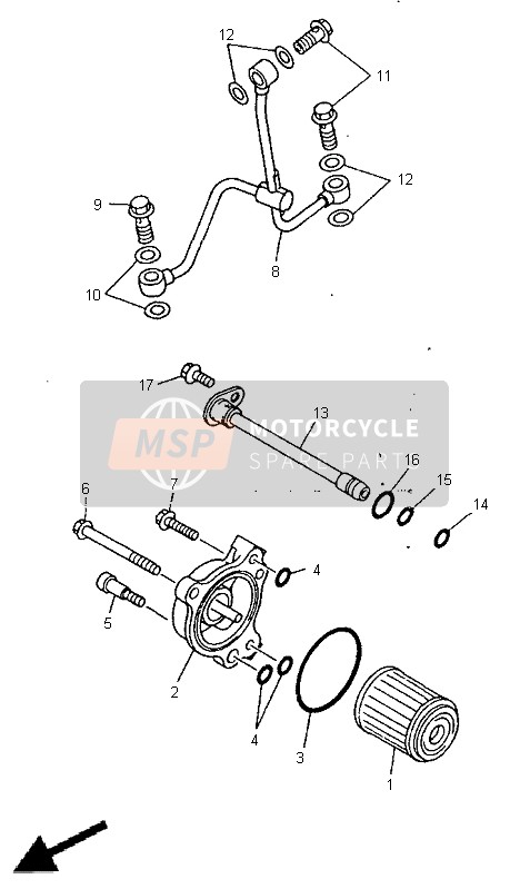 Yamaha WR400F 1999 ÖLFILTER für ein 1999 Yamaha WR400F