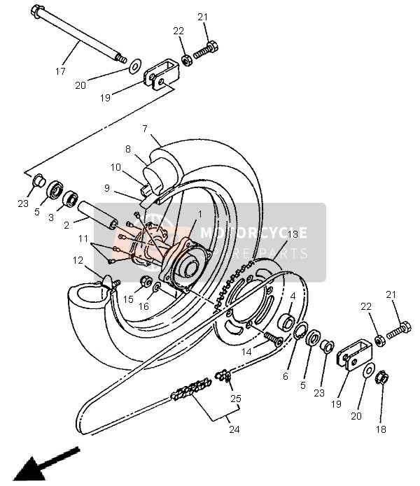 Roue arrière