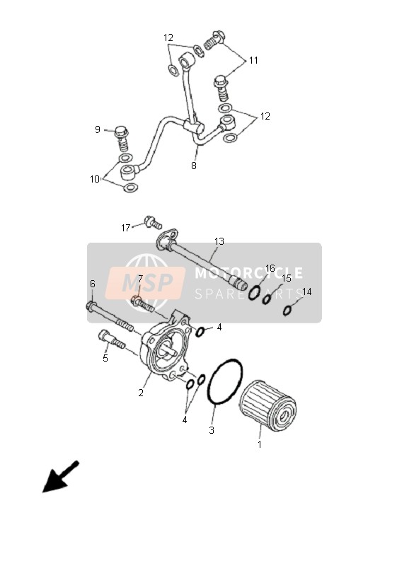 Yamaha YZ426F 2001 Pulitore Dell'Olio per un 2001 Yamaha YZ426F