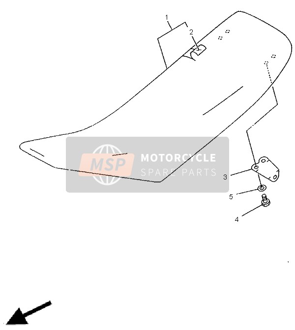 Yamaha YZ125 1999 Siège pour un 1999 Yamaha YZ125