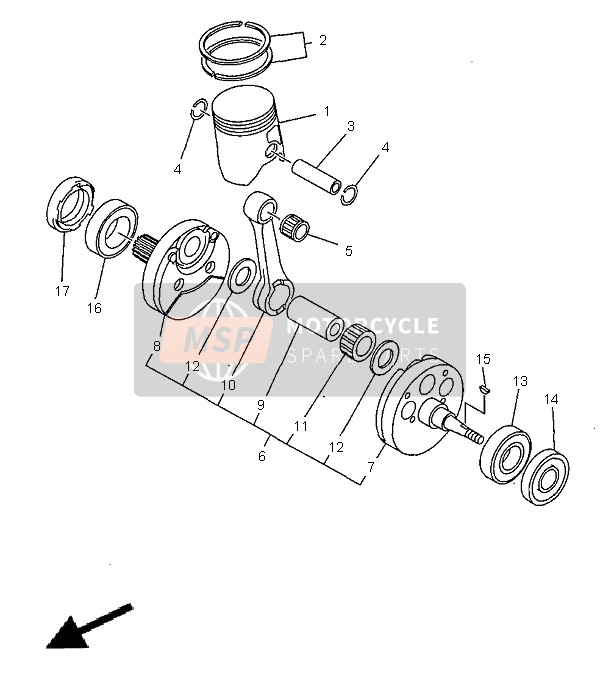 93310524P800, Roulement, Yamaha, 1