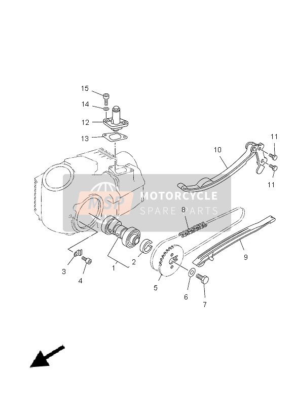 Yamaha TT-R50E 2013 Camshaft & Chain for a 2013 Yamaha TT-R50E