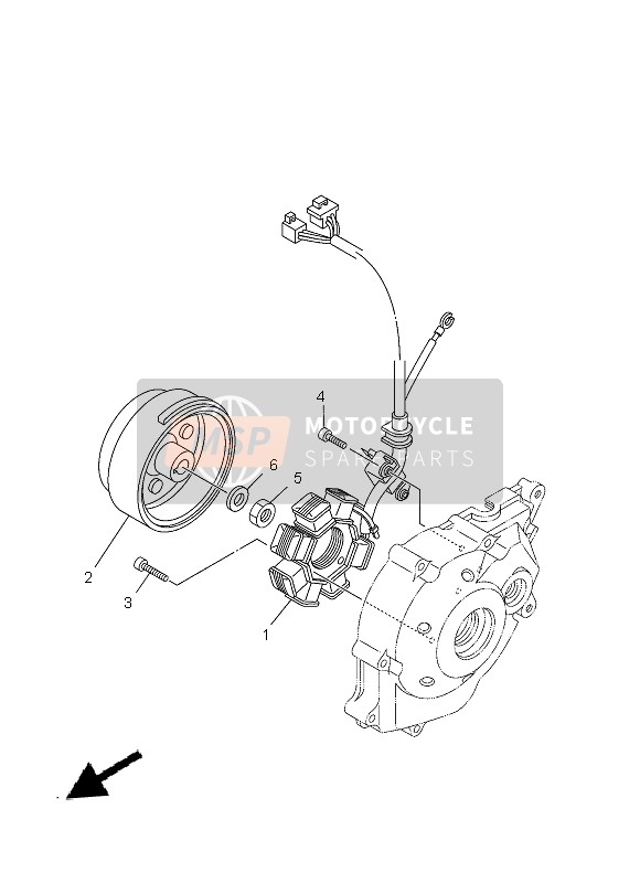 Yamaha TT-R50E 2013 Generator for a 2013 Yamaha TT-R50E