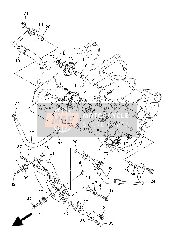 Yamaha WR250F 2013 Oil Pump for a 2013 Yamaha WR250F