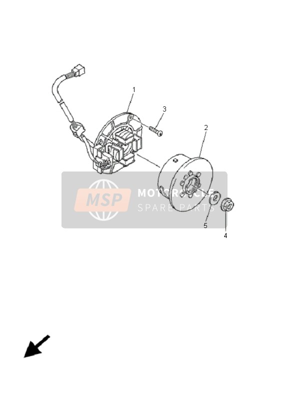 Yamaha YZ426F 2001 GENERATOR für ein 2001 Yamaha YZ426F