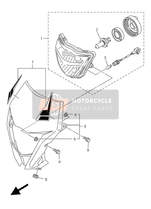 1DX8412B0000, Striping Sn, Yamaha, 0