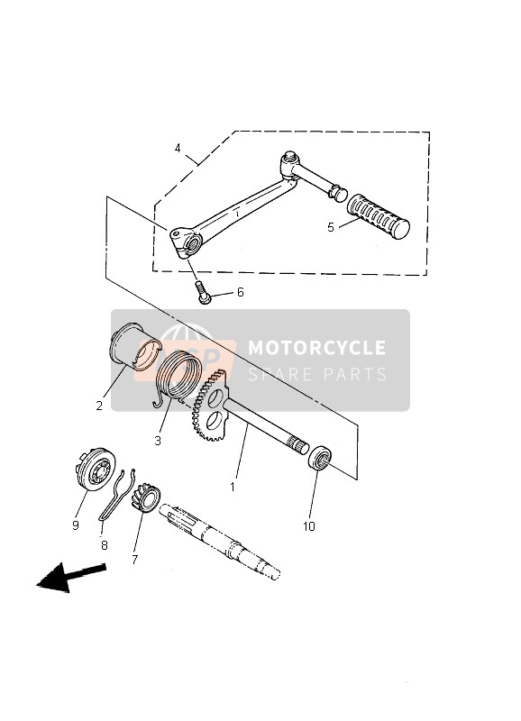 Yamaha PW50 2002 ANLASSER für ein 2002 Yamaha PW50