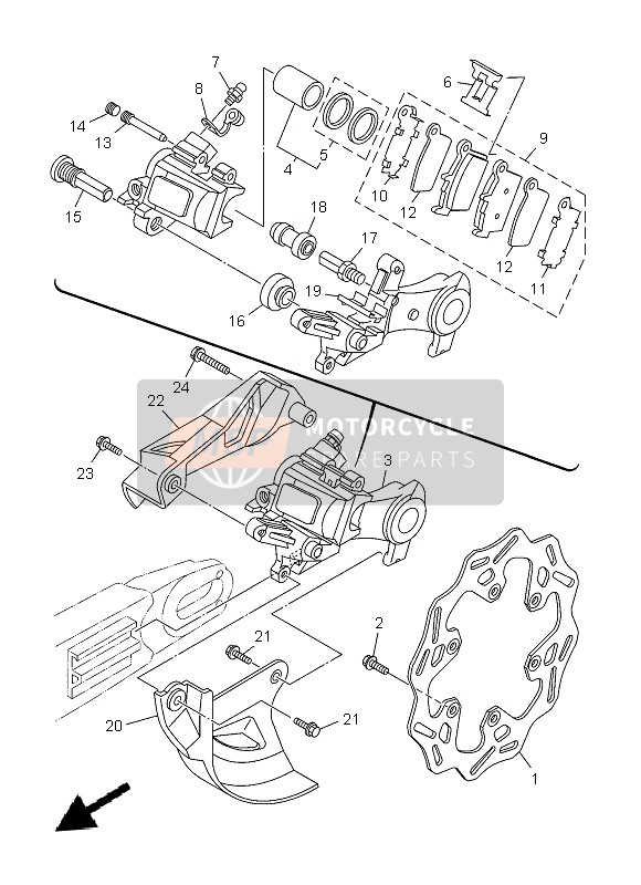 BREMSSATTEL HINTEN