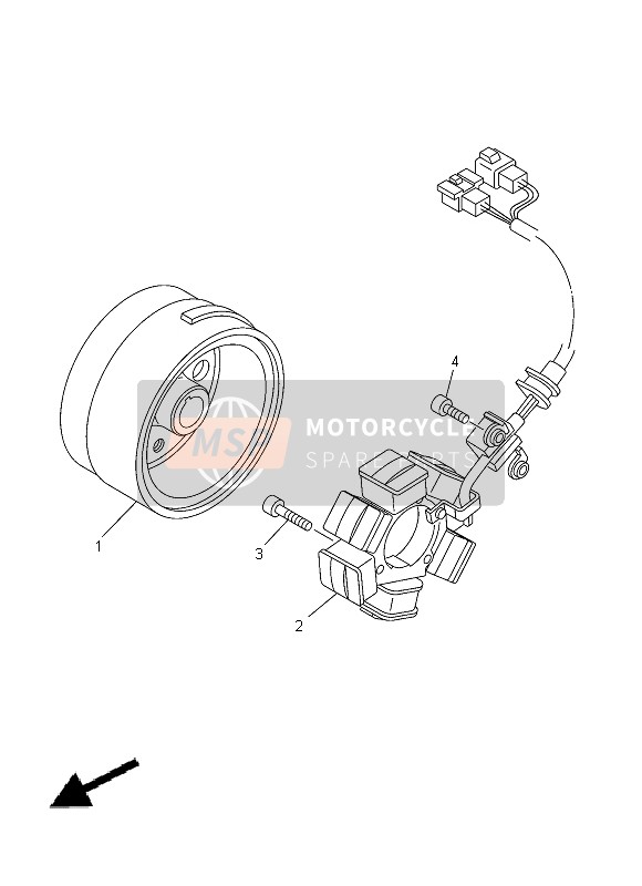 Yamaha TT-R125LWE 2013 Generatore per un 2013 Yamaha TT-R125LWE