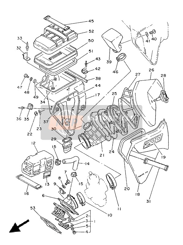 904506400400, Slang Klem Assy, Yamaha, 0