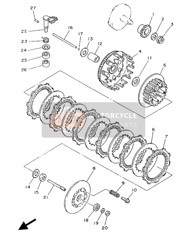 901590501100, Screw, With Washer, Yamaha, 2