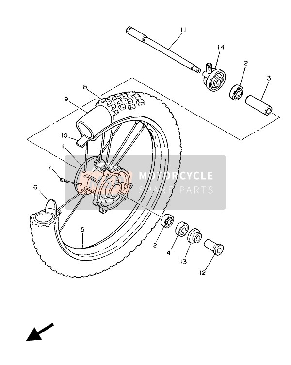 Roue avant