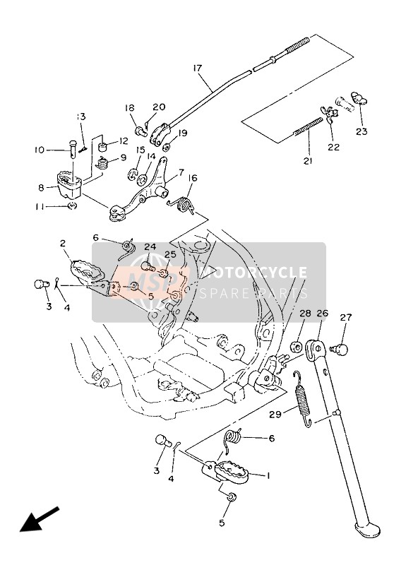 902400610300, Pin, Clevis, Yamaha, 2