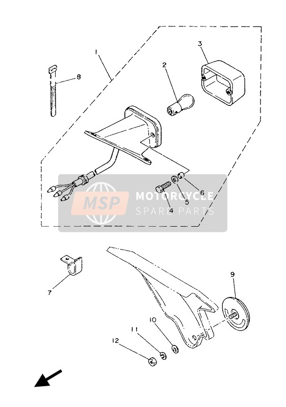 904620500500, Clamp, Yamaha, 3