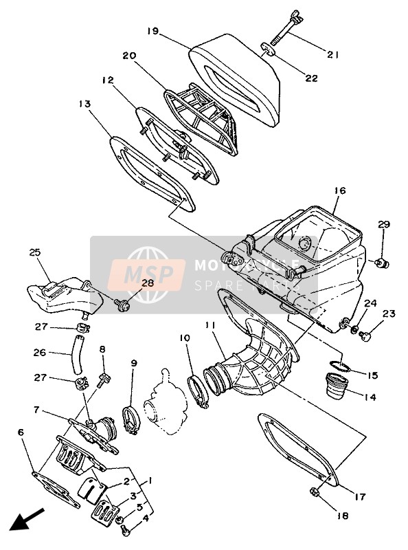 Yamaha YZ80 1987 Admission pour un 1987 Yamaha YZ80