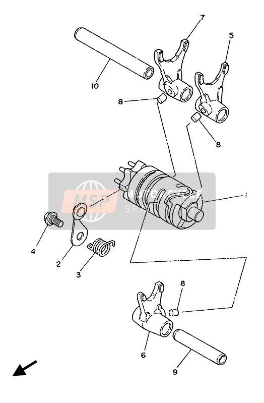 Shift Cam & Fourchette