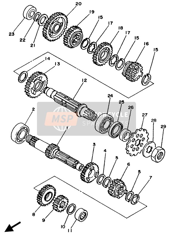 933116203500, Bearing, Yamaha, 0