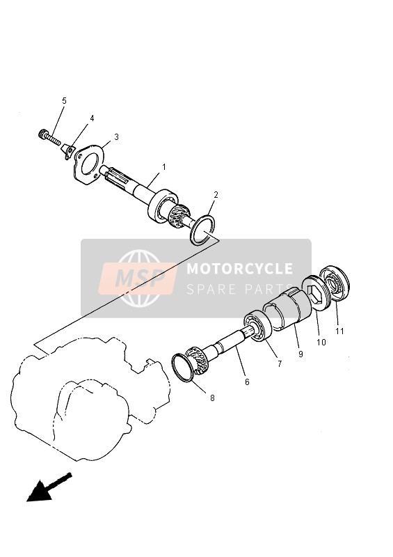 Yamaha PW50 2014 Transmission for a 2014 Yamaha PW50