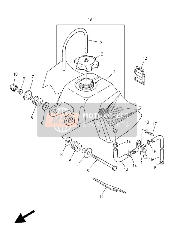 2SA242400000, Set, Grafiche Serbatoio Benzina, Yamaha, 0