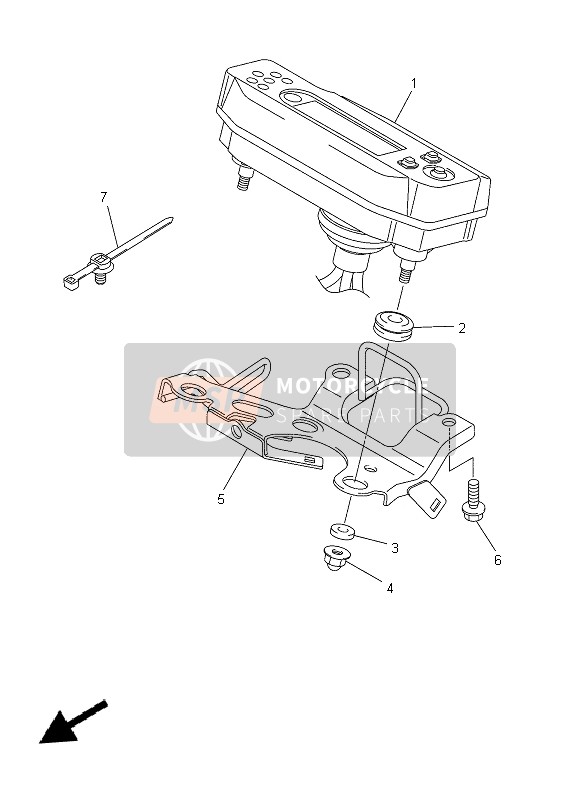 Yamaha WR250R 2014 MESSGERÄT für ein 2014 Yamaha WR250R