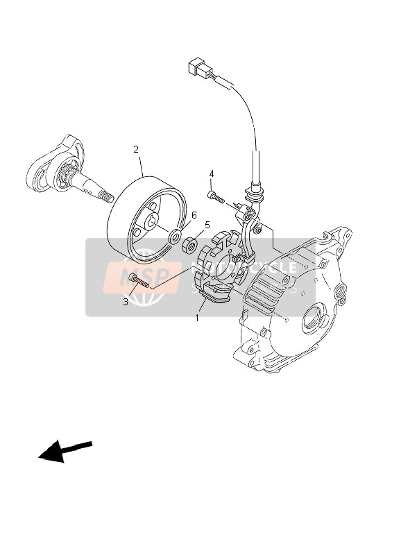 Yamaha TT-R90-P 2002 Generator for a 2002 Yamaha TT-R90-P