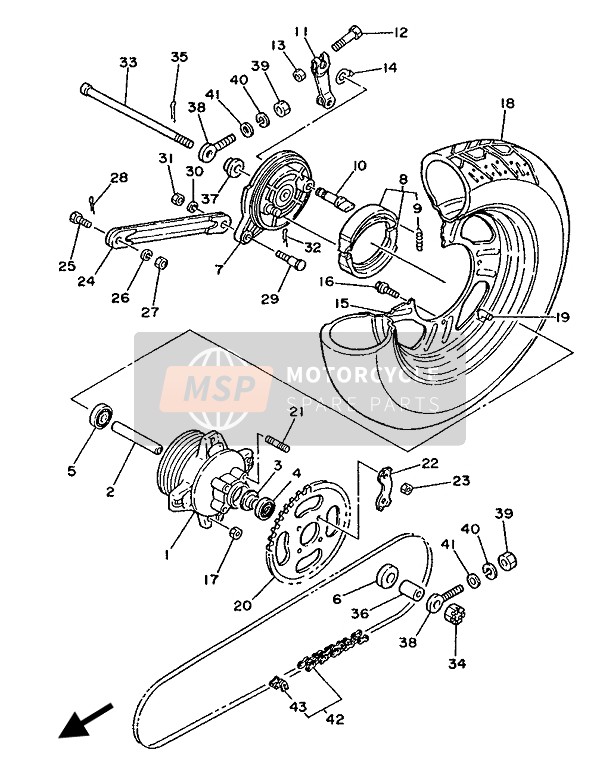 945805209800, Chaine, Yamaha, 0