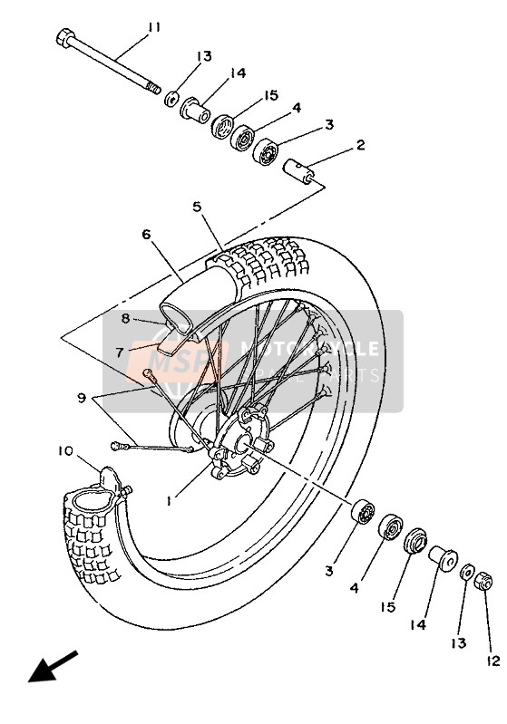 Roue avant