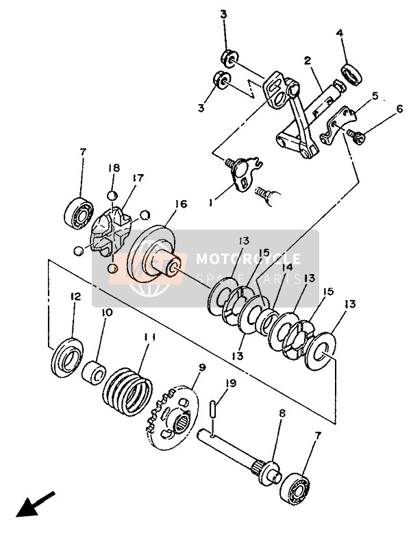 905600821300, Abstandhalter, Yamaha, 1