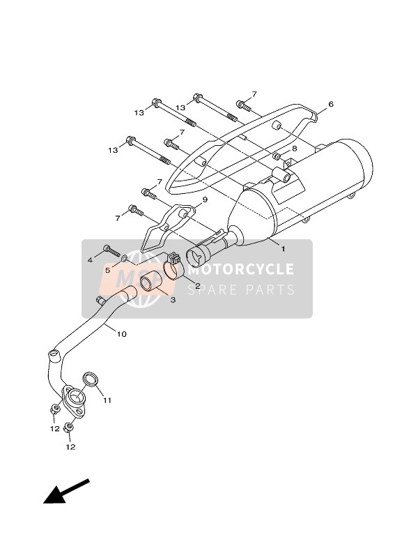 958171006000 Bolt, Flange Part Yamaha - MSP
