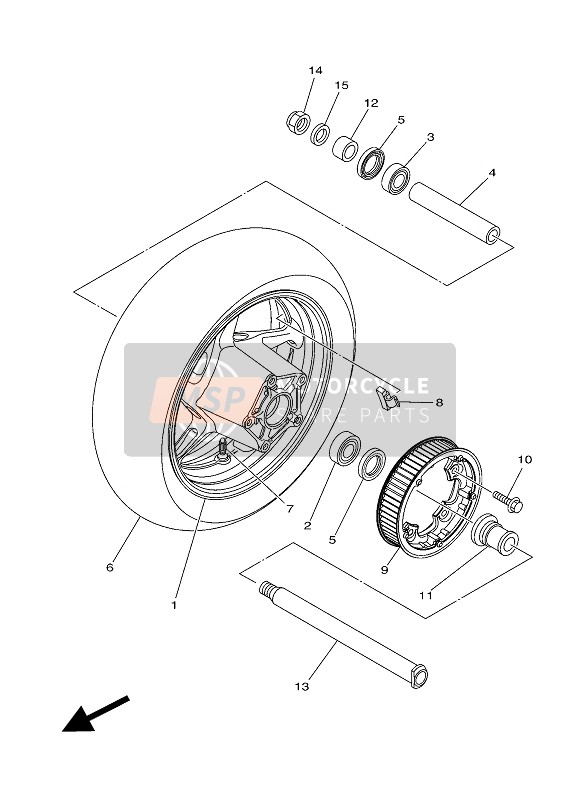 933060780900 Bearing Part Yamaha - MSP